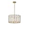 Maxim Lighting Miramar 3-Light Pendant, Capiz/Natural Aged Brass 12803CZNAB - alternate 1